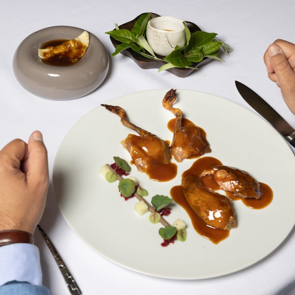 Plato principal del menú degustación del Restaurante A'Barra, Madrid